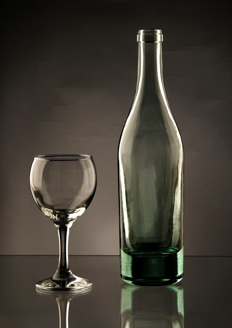 Glass Bottle Planters